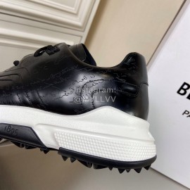 Berluti Leather Lace Up Sneakers Black For Men