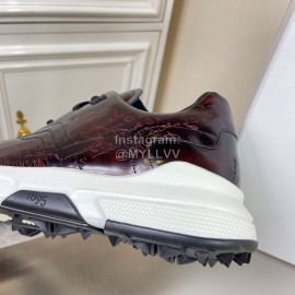 Berluti Leather Lace Up Sneakers For Men