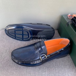 Berluti New Calf Leather Business Casual Shoes For Men Navy