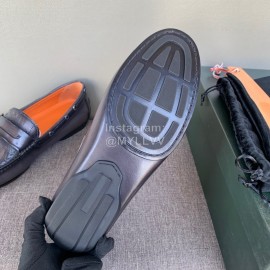 Berluti New Calf Leather Business Casual Shoes For Men Grayish Purple