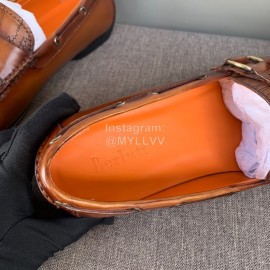 Berluti New Calf Leather Business Casual Shoes For Men Brown