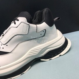 Berluti Silk Leather Casual Sneakers For Men White