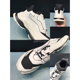 Berluti Silk Leather Casual Sneakers For Men White