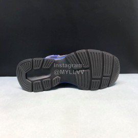 Berluti Silk Leather Casual Sneakers For Men Blue