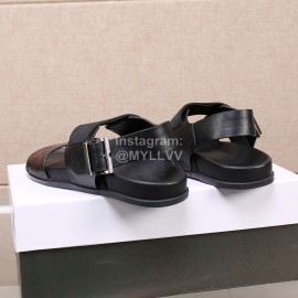 Berluti Egio Scritto Leather Sandals For Men Brown