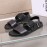 Berluti Egio Scritto Leather Sandals For Men Black