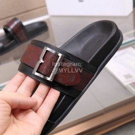 Berluti Egio Scritto Soft Leather Slippers For Men Brown