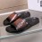 Berluti Egio Scritto Printed Leather Slippers For Men Brown