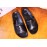 Berluti Egio Scritto Printed Leather Slippers For Men Black