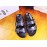 Berluti Egio Scritto Metal Buckle  Leather Slippers For Men Grayish Purple