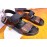Berluti Egio Scritto Soft Leather Sandals For Men Coffee