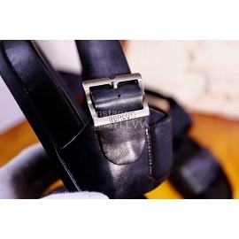 Berluti Egio Scritto Soft Leather Sandals For Men Gray