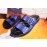 Berluti Egio Scritto Fashion Leather Slippers For Men Blue
