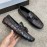 Berluti Crocodile Embossed Leather Tassel Shoes For Men Coffee