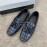 Berluti Crocodile Embossed Leather Tassel Shoes For Men Dark Gray