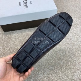 Berluti Crocodile Embossed Leather Tassel Shoes For Men