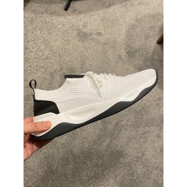 Berluti Shadow Spring Knitted Leather Sneakers White For Men 