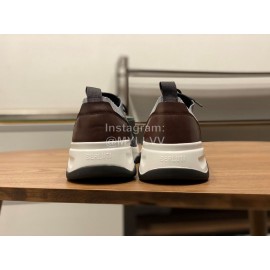 Berluti Shadow Spring Knitted Leather Sneakers Gray For Men 