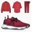 Berluti Shadow Spring Knitted Leather Sneakers Red For Men 