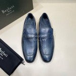 Berluti Fashion Leather Casual Shoes For Men Navy
