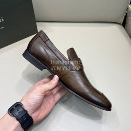 Berluti Fashion Leather Casual Shoes For Men Coffee