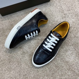 Berluti Stellar Fashion Leather Lace Up Casual Shoes For Men Black