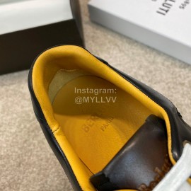 Berluti Stellar Fashion Leather Lace Up Casual Shoes For Men Black