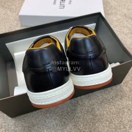 Berluti Stellar Fashion Leather Lace Up Casual Shoes For Men Black