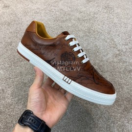 Berluti Stellar Fashion Leather Lace Up Casual Shoes For Men Brown
