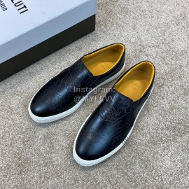 Berluti Stellar New Leather Casual Shoes For Men Black