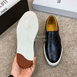 Berluti Stellar New Leather Casual Shoes For Men Black