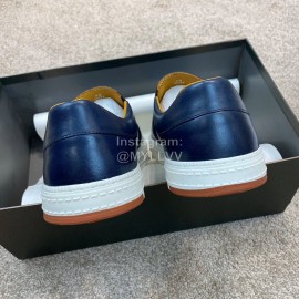 Berluti Stellar New Leather Casual Shoes For Men Navy
