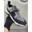 Berluti Shadow Light Knitted Leather Sneakers For Men Gray