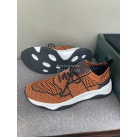 Berluti Shadow Light Knitted Leather Sneakers For Men Brown