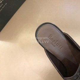 Berluti Fashion Plaid Calf Leather Casual Scandals For Men Black