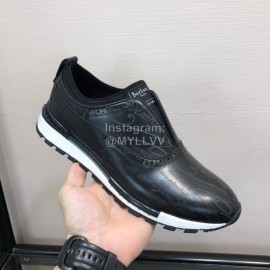 Berluti Black Calf Leather Casual Shoes For Men 