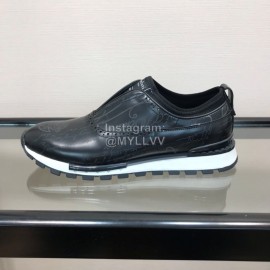 Berluti Black Calf Leather Casual Shoes For Men 
