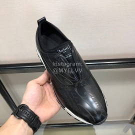 Berluti Black Calf Leather Casual Shoes For Men 