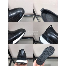 Berluti Black Calf Leather Casual Shoes For Men 