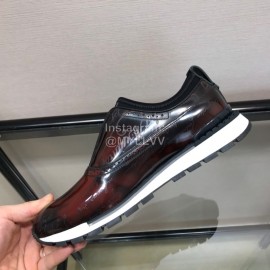 Berluti Reddish Brown Calf Leather Casual Shoes For Men 