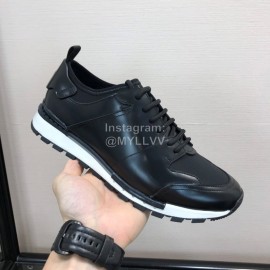 Berluti Calf Leather Casual Sneakers For Men Black
