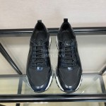 Berluti Calf Leather Casual Sneakers For Men Blue