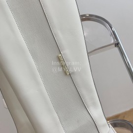 Both Soft Cow Leather Thick Soles Boots For Women White