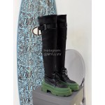 Both Thickened Satin Thick High Heeled Long Boots For Women 