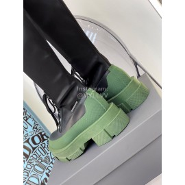 Both Thickened Satin Thick High Heeled Long Boots For Women 