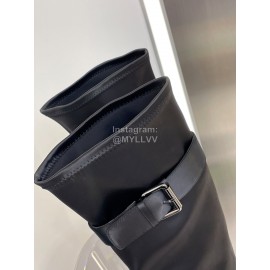 Both Thickened Satin Thick High Heeled Long Boots For Women 