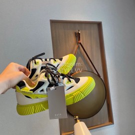 Both Autumn And Winter New Leather Sports Casual Shoes For Women Yellow