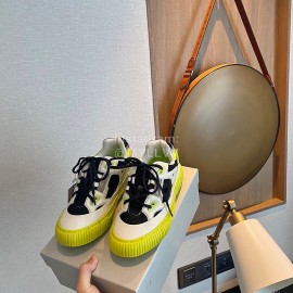 Both Autumn And Winter New Leather Sports Casual Shoes For Women Yellow