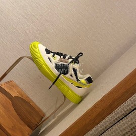 Both Autumn And Winter New Leather Sports Casual Shoes For Women Yellow