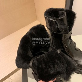 Both Autumn Winter Soft Cowhide High Heeled Boots For Women Black